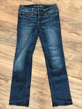 American Eagle Vintage 2012 Low Rise Straight Leg Jeans Size 0 Short